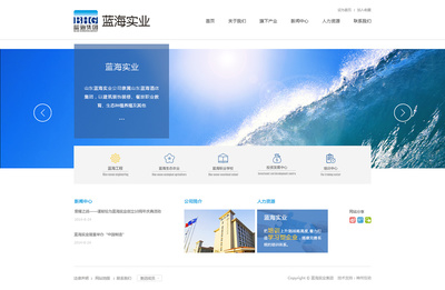 蓝海酒店集团网站建设项目